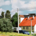 Busch 1751 - H0 - Freileitung für Betonmasten, 105 mm